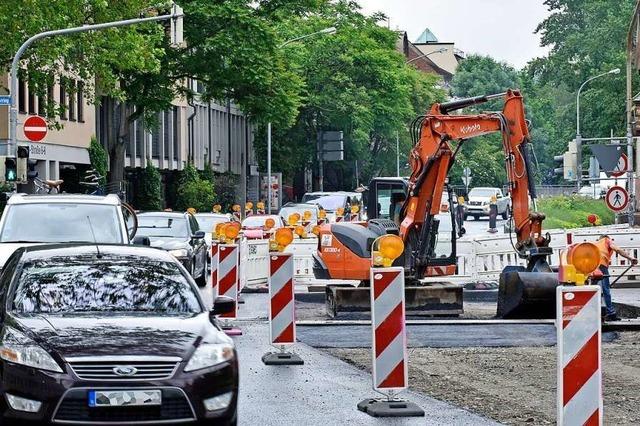 B 31 im Freiburger Zentrum am Freitag wieder frei