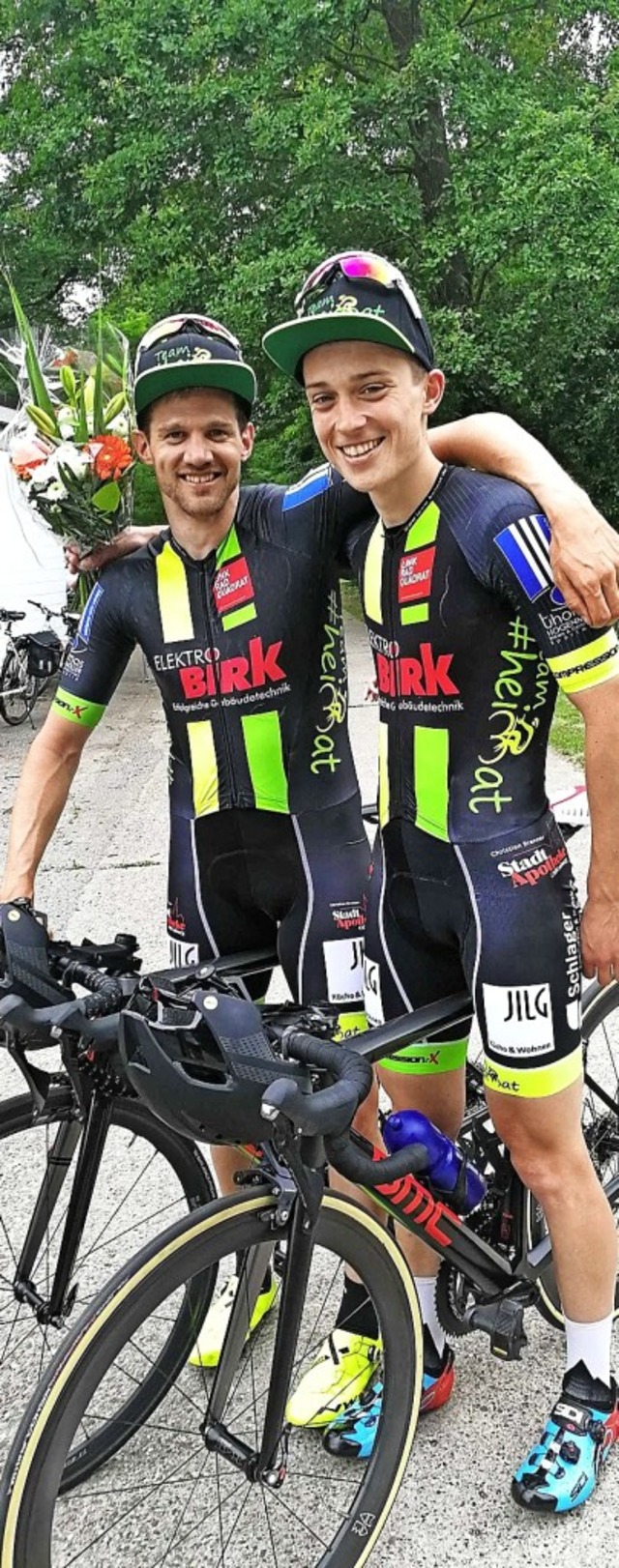 Radsport, Ortenauer Team Heimat, Verf... Patrice Heidmann und rechts Lukas End  | Foto: privat 