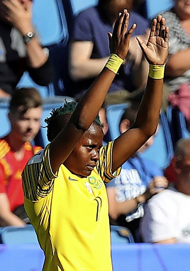 Erzielte das erste  WM-Tor fr Sdafrikas Frauen: Thembi Kgatlana  | Foto: Francisco Seco (dpa)
