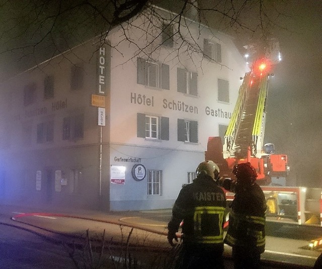 Im Januar 2018 ist im ehemaligen &#822...tzen&#8220; ein Brand gelegt worden.   | Foto: Winfried Dietsche