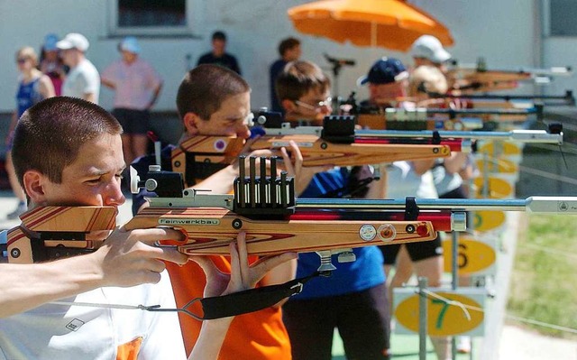 Sommerbiathlon in Kippenheim, hier ein frherer Wettkampf  | Foto: Wolfgang Knstle