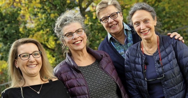 Vier der  in Vorstand und Verein aktiv...erle, Evelyn Krmmel und Karin Treek.   | Foto: ULRICH MARX