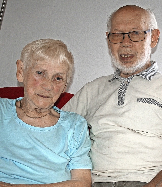 Sie sind seit 60 Jahren verheiratet: H...tag  ihre diamantene Hochzeit feiern.   | Foto: Ralph Lacher