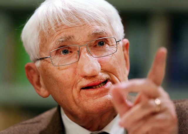 Jrgen Habermas im Jahr 2012.  | Foto: Martin Gerten