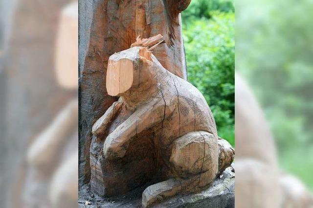 Baumfiguren eines Waldkindergartens zerstrt – mit der Axt