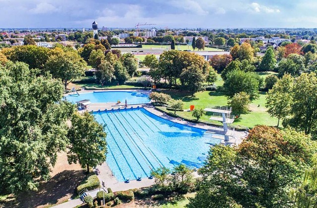 Das Kehler Freibad ohne Besucher  | Foto: stadt kehl