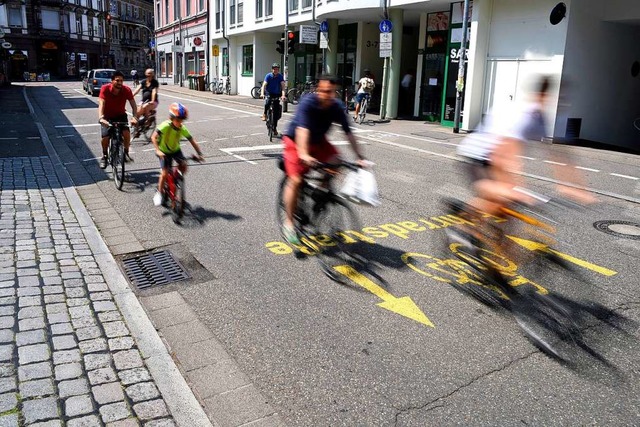 Viele Radfahrer von der Kartuserstra...ing zu gelangen &#8211; und umgekehrt.  | Foto: Thomas Kunz