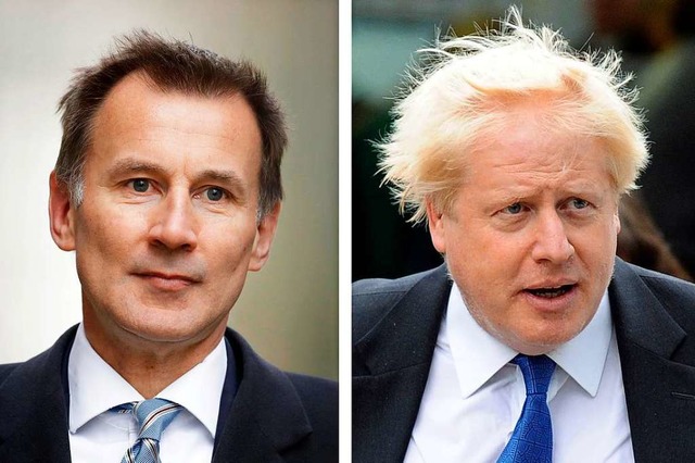 Jeremy Hunt (links) und Boris Johnson  | Foto: Matt Dunham (dpa)