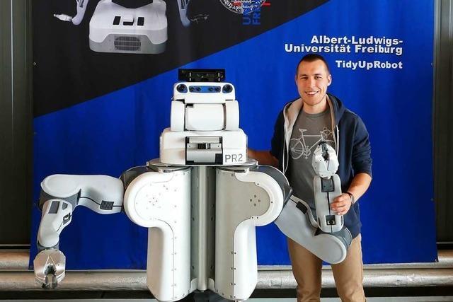 Freiburger Student Philipp Jund hat sein Masterprojekt bei der Robotikschau in Brisbane gezeigt