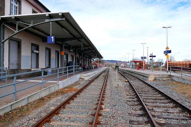Bald sieht es am Breisacher Bahnhof so leer aus.  | Foto: Saskia Rohleder
