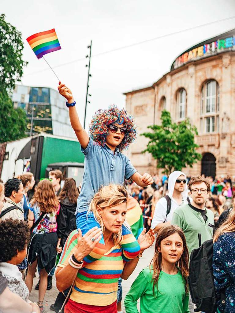 Bunt, wild und mit viel nackter Haut: So war der CSD 2019.