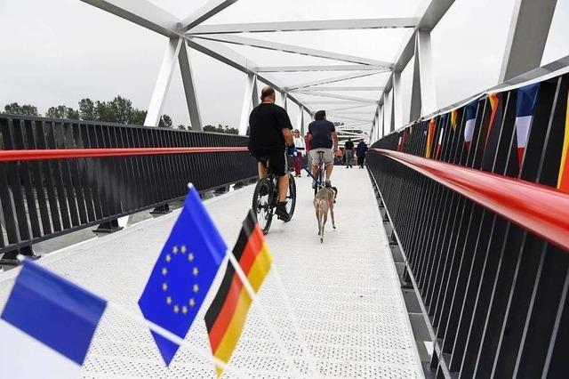 Grenzberschreitender Radweg von Rheinau nach Frankreich erffnet