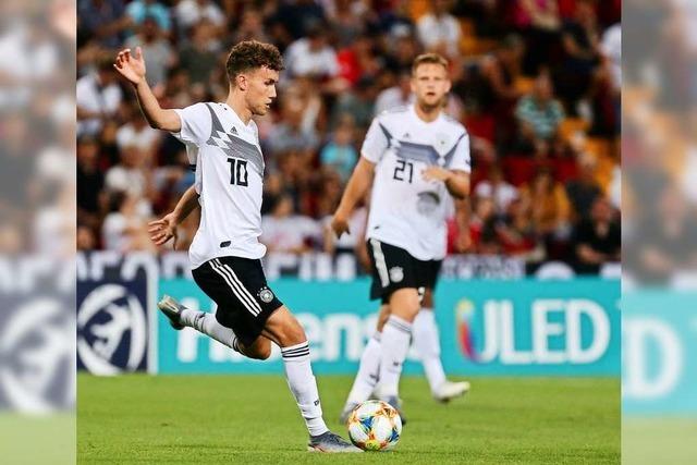 Luca Waldschmidt schiet Traumtor im Spiel der U21 gegen sterreich