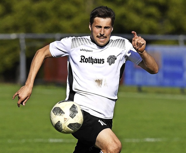 Torschtzenknig: Florian Haselbacher ...in der Kreisliga-A-Saison 33 Treffer.   | Foto: Wolfgang Scheu