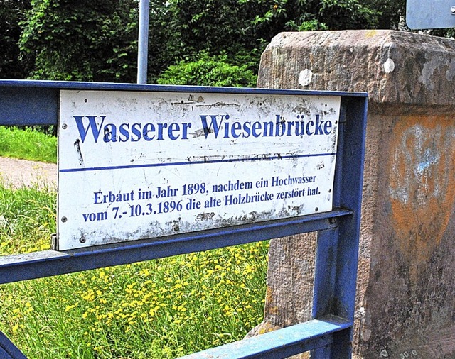 Die Brcke ist inzwischen mehr als 120 Jahre alt.   | Foto: Sylvia-Karina Jahn