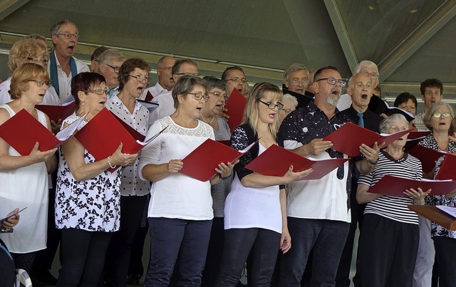 Mit Beatles-Songs und Schlagern sorgte...e sommerliche Matinee im Vacono-Dome.   | Foto: Roswitha Frey