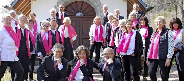 Der Kirchenchor St. Fridolin feiert am... Nyre und Vorsitzender Martin Mller.   | Foto: Cornelia Liebwein