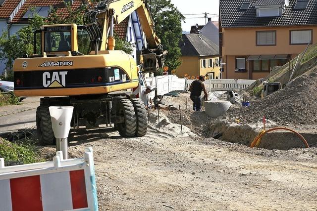 Vorarbeiten fr neues Bauland