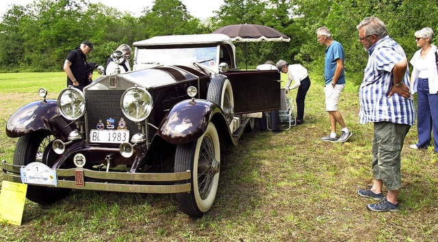 Der Rolls-Royce Silver Ghost von 1923 wurde zum schnsten Oldtimer gewhlt.  | Foto: Jutta Schtz