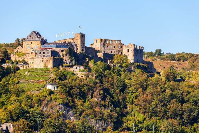 Malerisch gelegen:  die Burg Rheinfels    | Foto: adobe