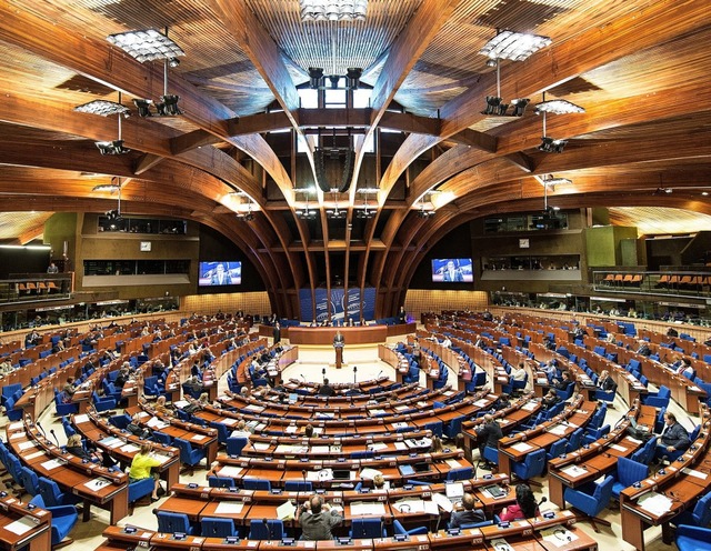 Der Plenarsaal des Europarats in Straburg  | Foto: Patrick Seeger
