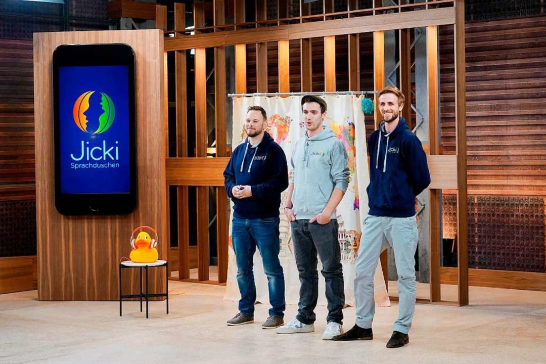 Stefan Graf, Christoph Munz und Helge ...22;Die Hhle der Lwen&#8220; zu Gast.  | Foto: Promo