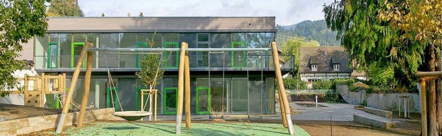 Auenansicht: Kindergarten Forsthausga...torisches Wohnhaus in Kandern-Wollbach  | Foto: Christoph Geisel