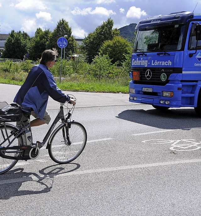 In Sachen Radschnellweg hat die Gemeinde Steinen zur Zeit noch keinen Plan.  | Foto: Robert Bergmann