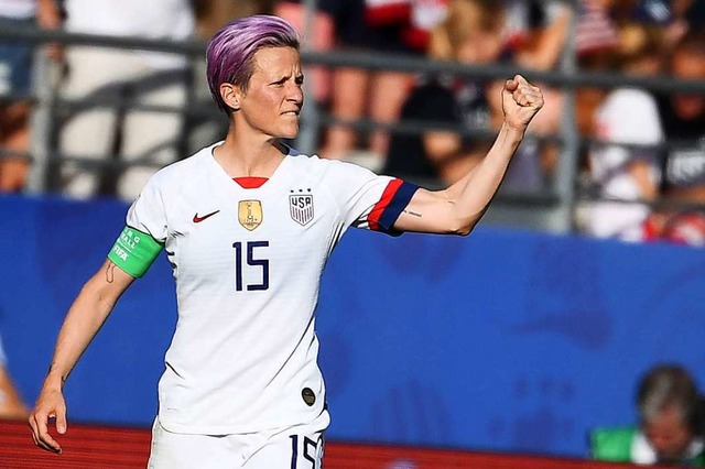 Wei, wie wichtig ihre Stimme sein kann:  Die US-Amerikanerin Megan Rapinoe  | Foto: FRANCK FIFE (AFP)