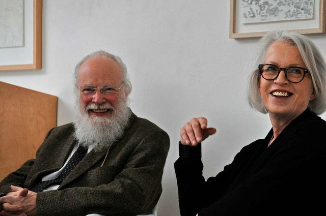 Mzene, Kunst- und Knstlerfreunde: Franz Armin und Eva Morat  | Foto: Beate Rieker