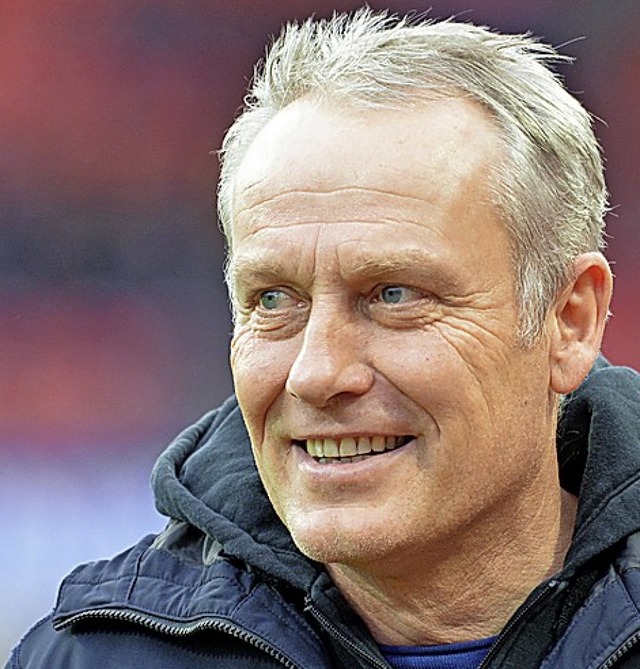 &#8222;Man muss jede Saison immer zwei...ken&#8220;: SC-Coach Christian Streich  | Foto: Timm Schamberger