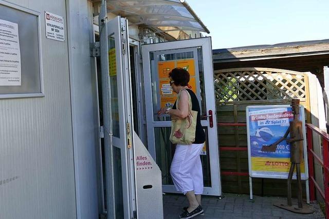 Ein letzter Besuch im Postladen von Marion Kreuz in Eimeldingen