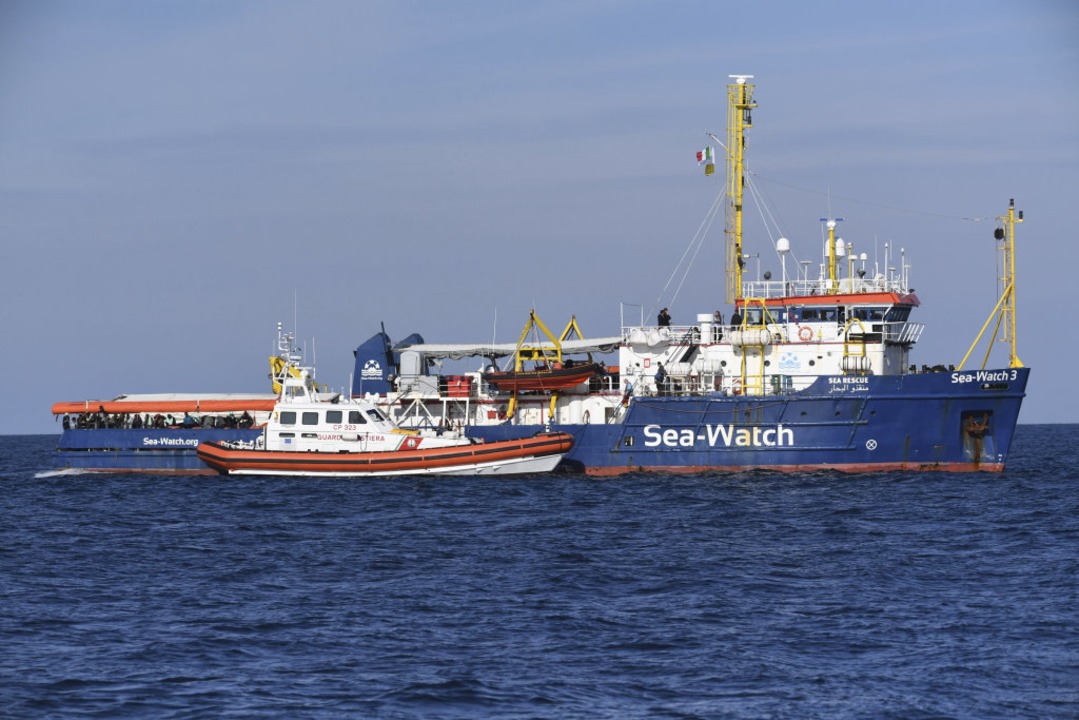 Rettungsschiff «Sea Watch 3» der deutschen Hilfsorganisation  | Foto: Salvatore Cavalli (dpa)