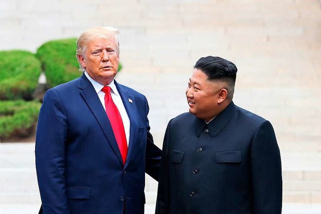 Donald Trump und  Kim Jong Un treffen ... Zone  an der innerkoreanischen Grenze  | Foto: - (dpa)