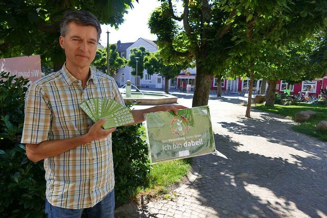 Klimaschutzmanager Frank Philipps mch...tz zur Marke machen. Ingrid Bhm-Jacob  | Foto: Ingrid Bhm-Jacob