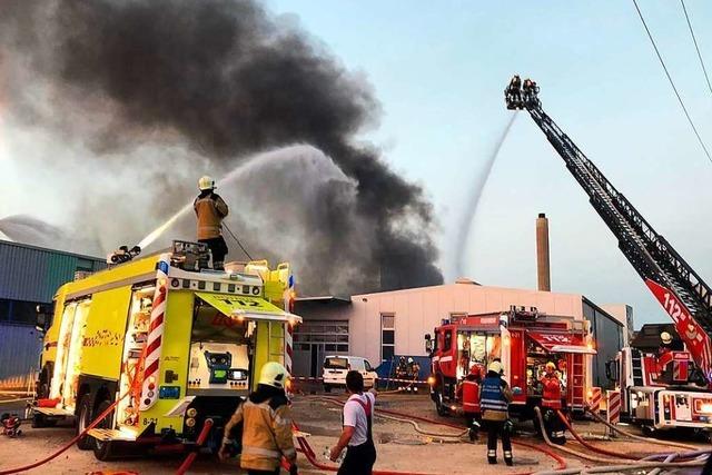 Nach Brand in Pratteln gibt es von deutscher Seite Kritik an der Kommunikation