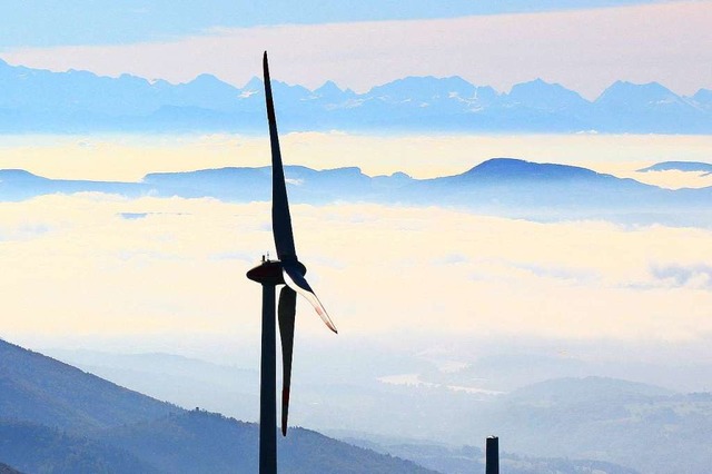 Die Windrder auf dem Rohrenkopf.  | Foto: Erich Meyer