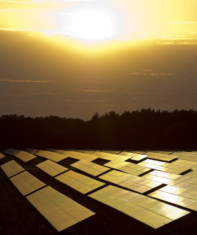 Solarpark auf dem Gelnde eines einsti...Zerbst im Landkreis Anhalt-Bitterfeld   | Foto: dapd