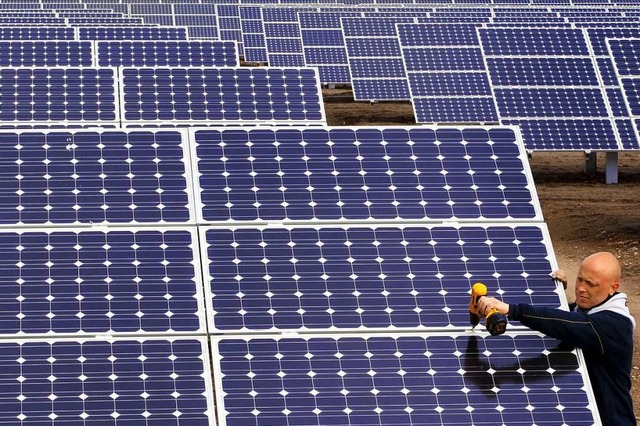 Mgliche Investoren fr Solarparks mel...hen-Photovoltaik nicht auf dem Schirm.  | Foto: Jens Bttner