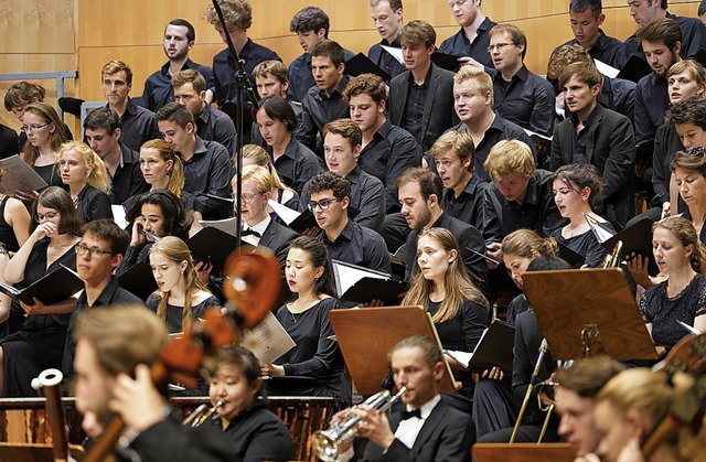 Die Akteure beim Gemeinschaftskonzert  | Foto: Ramon Manuel Schneewei