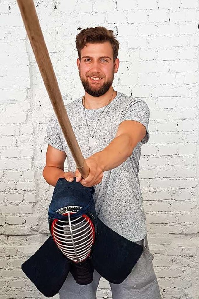 Der 21-jhrige Luca Klein ist Kendo-Meister in seiner Altersklasse.  | Foto: Sebastian Wolfrum