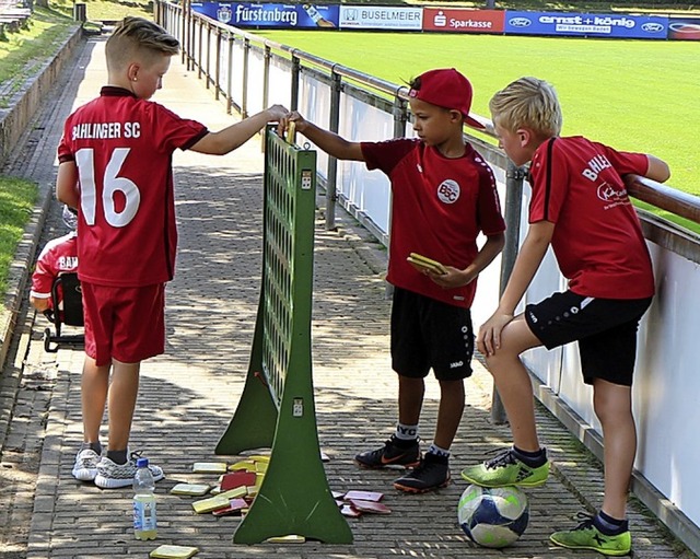 Kinder an der Spielstrae beim Familientag des BSC.   | Foto: Helmut Hassler