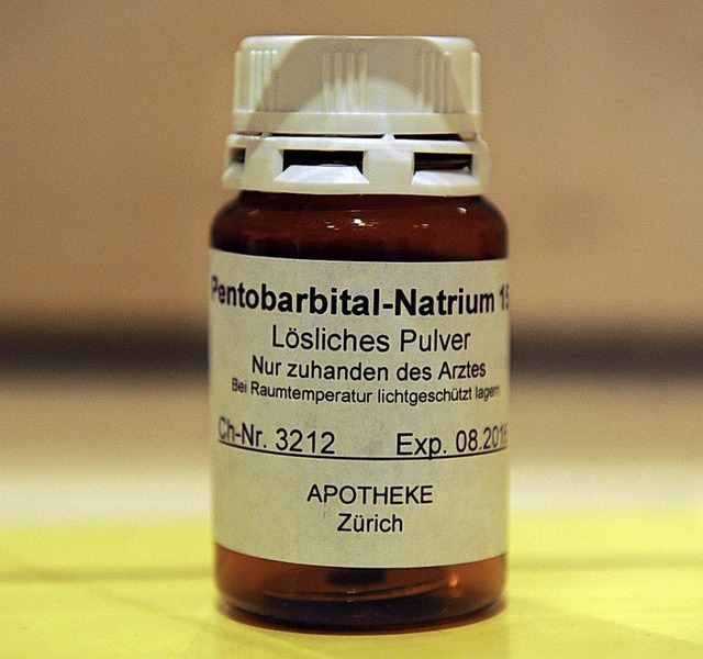 Das tdlich wirkende Pentobarbital-Natrium wurde als Infusion verabreicht.  | Foto: Patrick Seeger