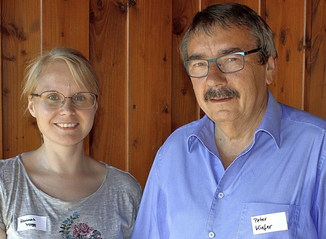 SKM-Geschftsfhrerin Hannah Mogg und Vereinsvorsitzender Peter Kiefer   | Foto: Rolf Reimann