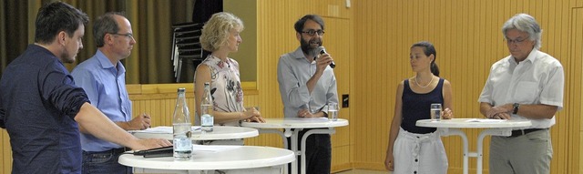 Diskutierten auf dem Podium die Entwic... Moritz Lehmann   (links) moderierte.   | Foto: Regine Ounas-Krusel