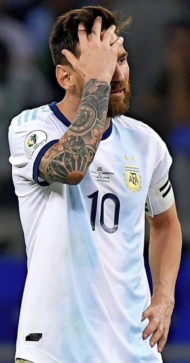 Einmal mehr enttuscht: Lionel Messi   | Foto: LUIS ACOSTA (AFP)