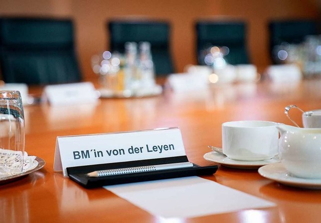 &#8222;Bundesministerin von der Leyen&...d es womglich nicht mehr lange geben.  | Foto: Kay Nietfeld (dpa)