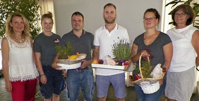 Sie gaben Auskunft ber ihre beruflich...ter und Konrektorin Barbara Berreth.    | Foto: Angela Bhrer