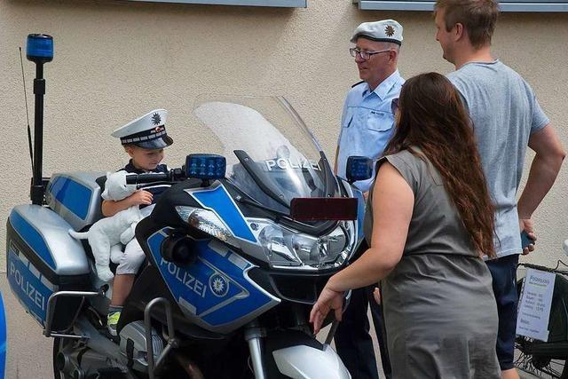 Die Polizei informiert beim Prventionstag