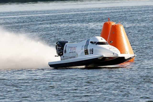 Als Hagins Propeller im See verschwindet